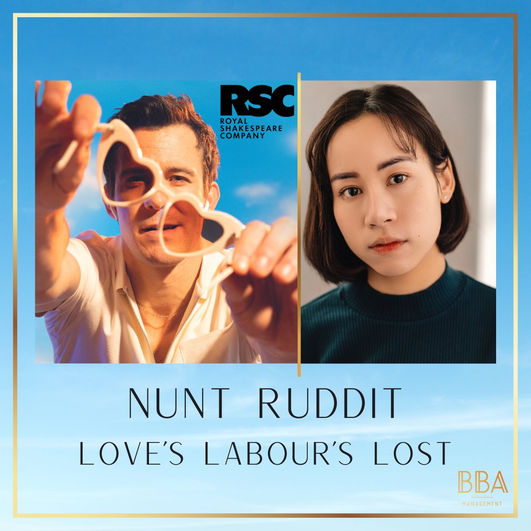 It is press night tonight for our fabulous NUNT RUDDIT in Love’s Labour’s Lost @TheRSC 💖🎭 We are so proud of her, and you can catch the fabulous production until 18 May 🪈 Many thanks to Hazel Lawrence 💗 📸 - @sambmackay #proudagents