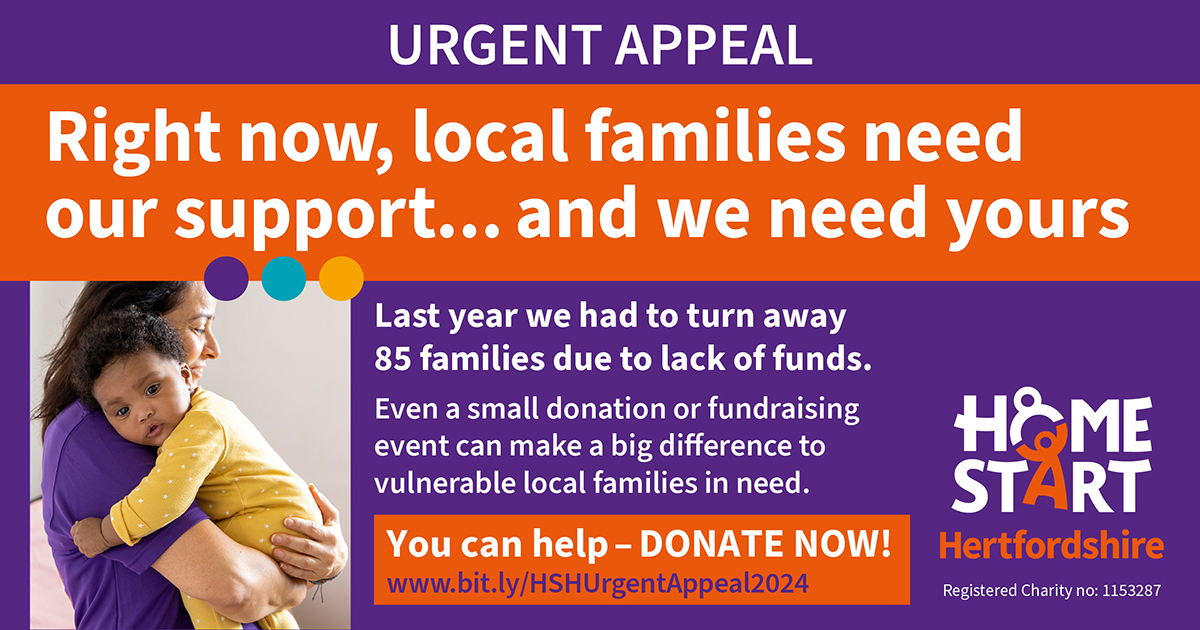 Can you help? DONATE NOW to help Home-Start reach out to more families so they can face their challenges, re-build their confidence and offer their children the best start in life. bit.ly/HSHUrgentAppea… #SupportingParentsToThrive