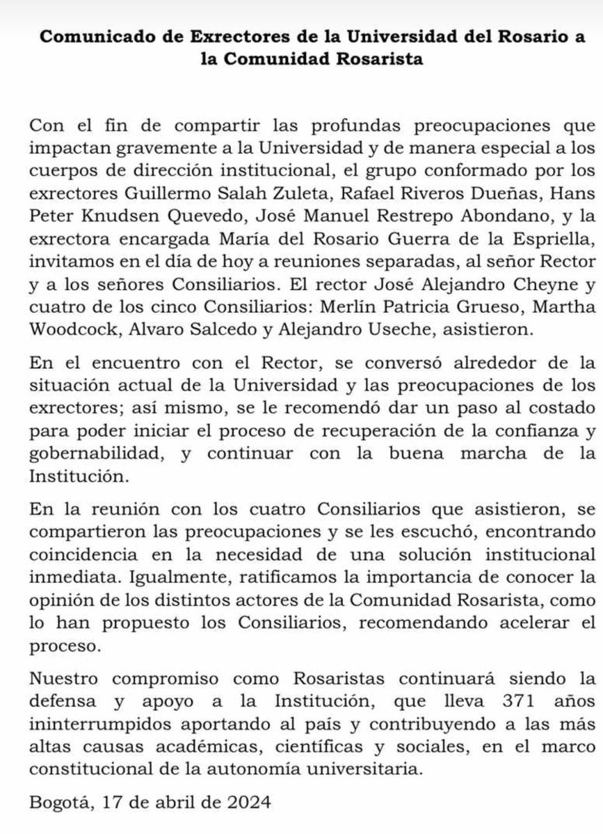 NayidFager's tweet photo. @URosario Tremendo! Despiden sin justa causa a los buenos profesores y después quieren recuperar la buena imagen de la Universidad! Empiecen por contratar a quienes despidieron sin justa causa desde el año 2016! @URosarioRadio https://t.co/c0Plvw4u1e
