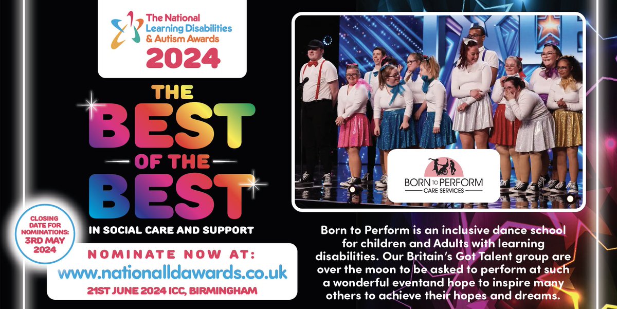 We are delighted to announce that @BGTGolden Buzzer finalists @_borntoperform will once again be performing at this year's awards. There’s still time to get in your nominations! bit.ly/3ll43Yh