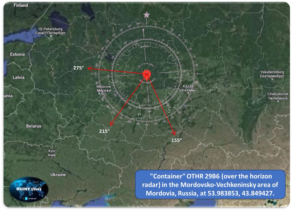 UKikaski's tweet photo. DESTROYED: Update on yesterday's AFU OWUAV strike on the "Konteyner" 29B6  OTHR (Over-The-Horizon Radar) in Mordovia, Mordor 

«Regarding yesterday's attack on the "Konteynor" over-the-horizon radar located in Mordovia, they (katsaps) whine loudly that the attack was successful and now the station is disabled.

This is the only over-the-horizon tracking radar of its kind, which allowed detecting aerodynamic targets (according to propaganda) at a distance of up to 3,000 km. The loss of this radar will deprive Katsap of intelligence information and the possibility of early detection of tactical strike aircraft.

The factory where the "Container" was produced is already practically closed, and the long-range radar development institute has ceased to exist. This radar was developed over a period of ~ 5 years, and it took ~ 10-15 years to put it into service.» -- ZSU War News

Source: https://t.co/HfOnBUCwLh

#OSINT #UkraineRussiaWar #UkraineWar #UkraineKrieg #Ukraine #Russia

Re-Tweet Appreciated