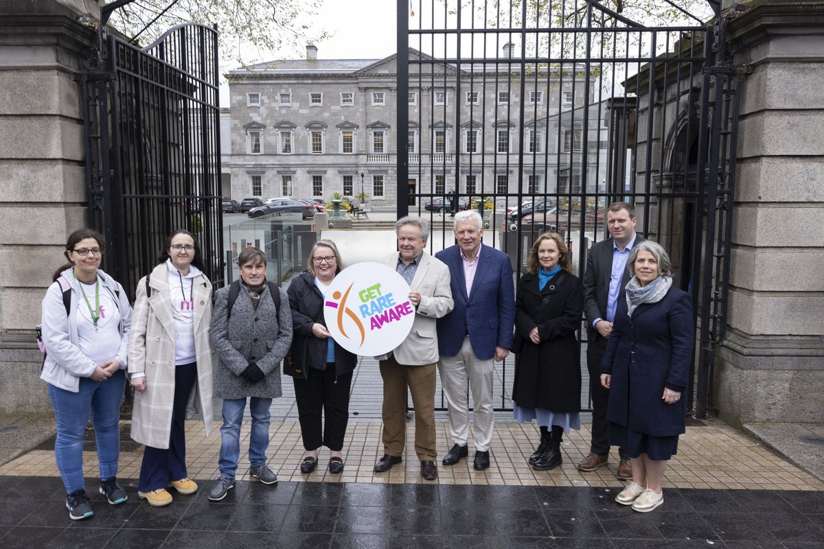 MDI joined with other members of Rare Diseases Ireland outside the Dáil to launch a new Get Rare Aware campaign calling for the number of conditions newborn babies are screened for under the HSE National Newborn Bloodspot Screening Programme, Read more: mdi.ie/all-news-artic…