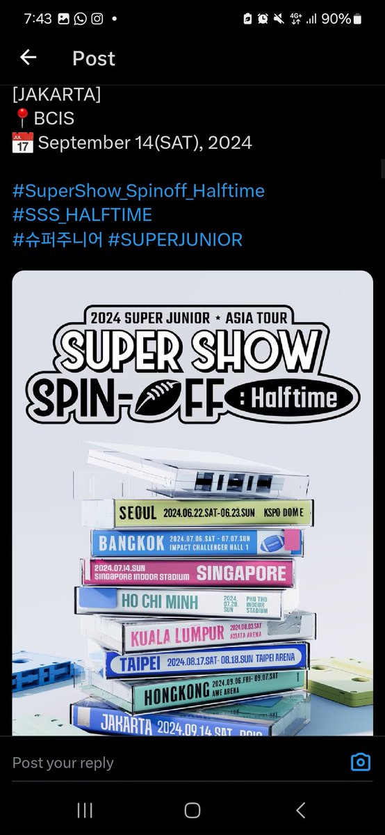 bleuhae's tweet photo. Jadi pas Januari kemarin sempet ada acara kantor, nah venuenya BCIS / MEIS tuh... trs w bikin story begini di IG. 

EH TAUNYA BENERAN DISINI ANJER SUJU🫠🫠🫠🫠

sebuah from this to this🫠🫠🫠 https://t.co/2EVXiDCISn