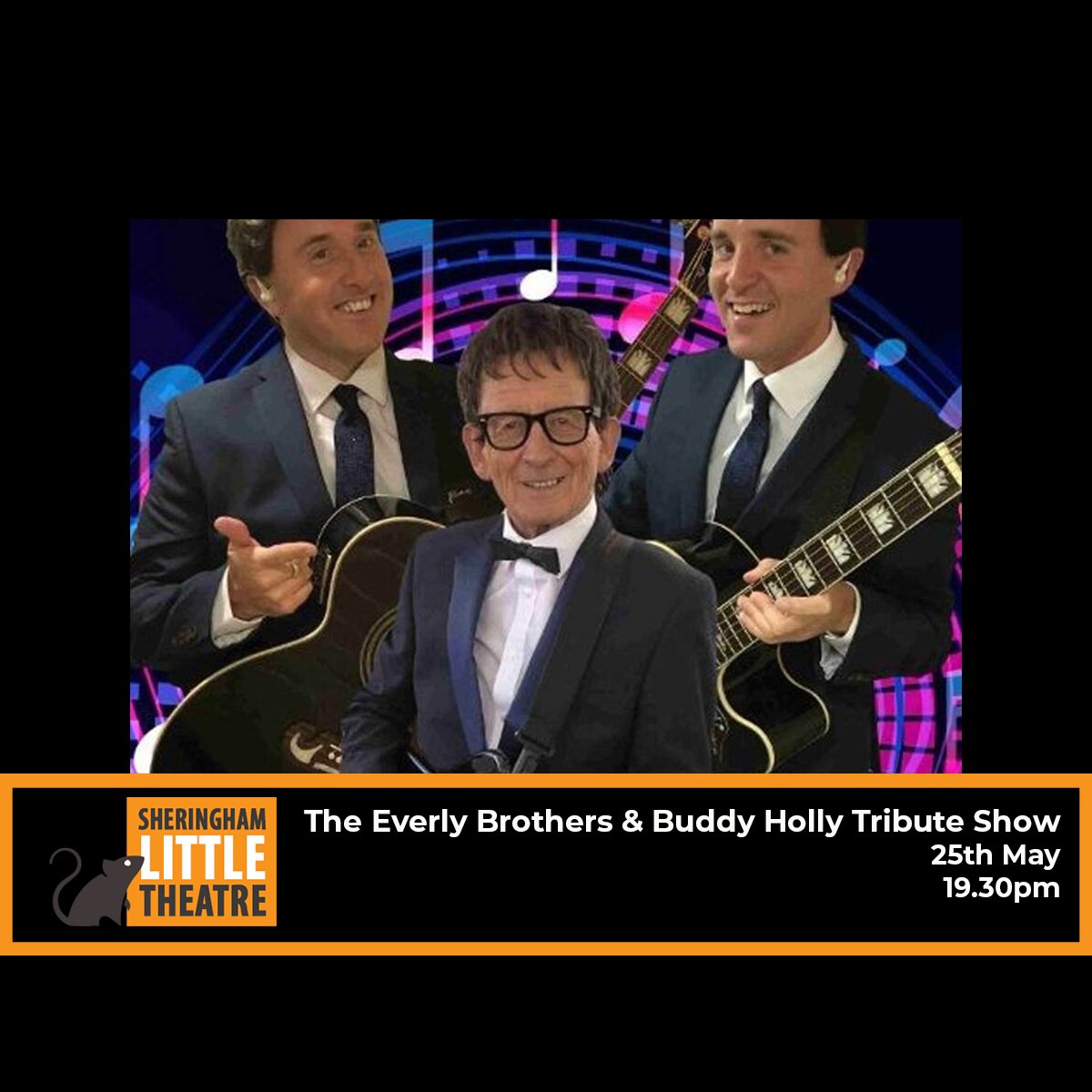 Join us at SLT for The Everly Brothers & Buddy Holly Tribute Show! 🗓25th May 🕰19.30pm 📍Sheringham Little Theatre 🎟…eringhamlittletheatre.ticketsolve.com/ticketbooth/sh…