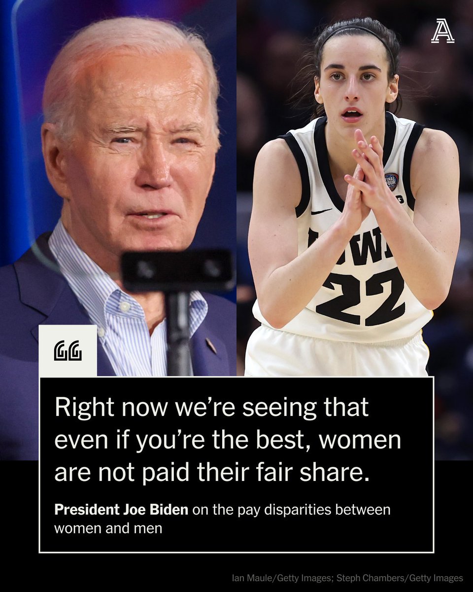 President Joe Biden weighed in on the disparity between the salary of Caitlin Clark, the first pick in the WNBA draft, and her male counterparts.