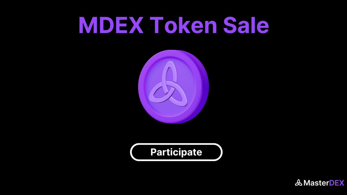 ▶️MasterDEX's $MDEX Community Sale will end today! 

Don't miss this great opportunity to add $MDEX token to your portfolio! 

 👉 Participate in the MDEX Token Sale

Community Sale: exchange.lcx.com/token-sale/ong…