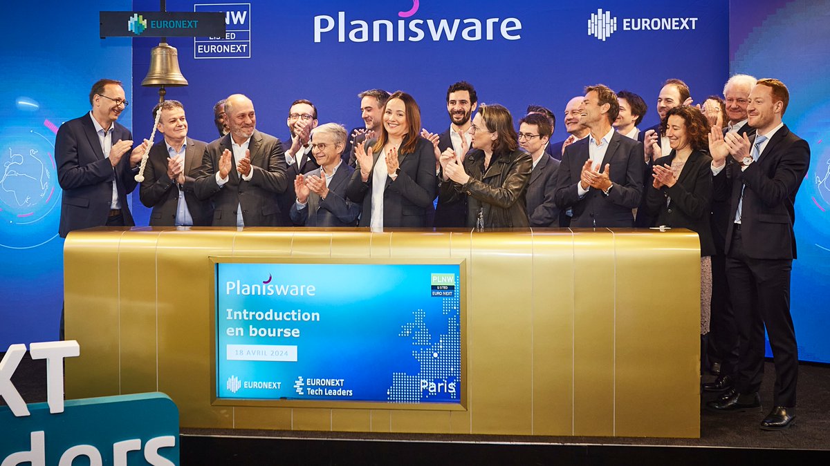 Welcome to #Euronext, @Planisware! 🔔 Its market capitalization on the day of the #listing was approximately €1.1 billion. @Planisware's listing represents the 11th listing on Euronext 2024. Read more here: euronext.com/en/about/media…