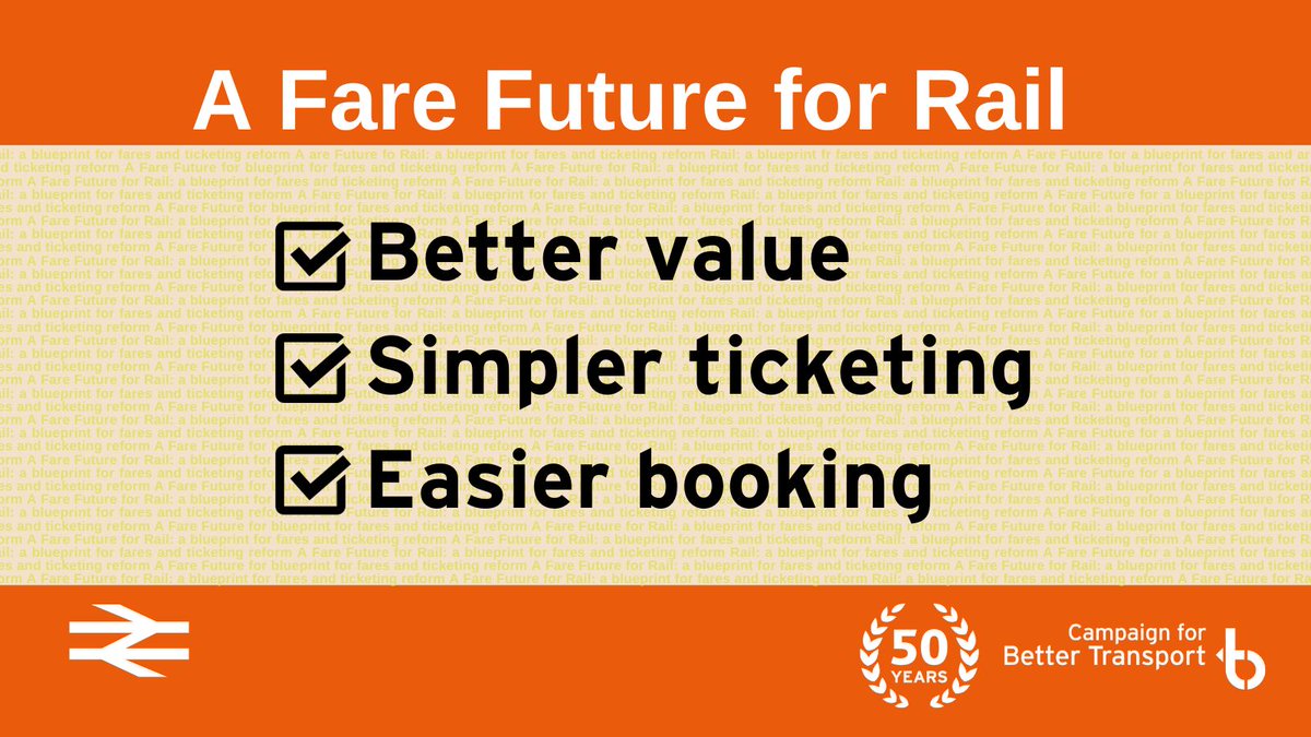 Peak? Off-peak? Anytime return? Flexi? What does any of it mean and why is it often so inconsistent? 🎫🎫🎫 We're campaigning for rail fares to be better value, simpler and easier to book. Learn more 👇 #FareFuture bettertransport.org.uk/campaigns/fare…