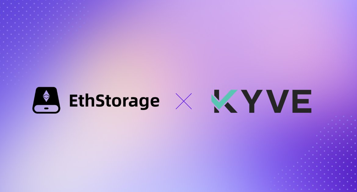 EthStorage x KYVE 🤝 🚀 We're excited to announce our partnership with @KYVENetwork! Via this strategic partnership, KYVE is looking forward to supporting EthStorage, the modular & decentralized storage L2, to archive blockchains & dApps in the @ethereum ecosystem, expanding…