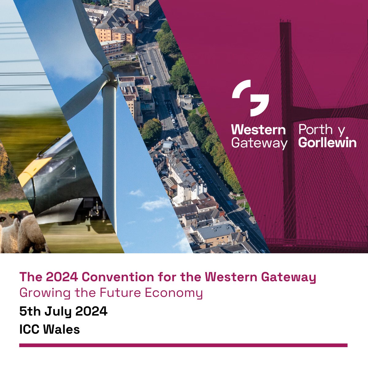 📣Secure your spot for the 2024 Convention for the Western Gateway before early bird prices end! 🎟️ Join local leaders, Government, business and academia from across the area to discuss developing an economy fit for the future. 📅 5th July 📍 ICC Wales web.cvent.com/event/1fd74371…