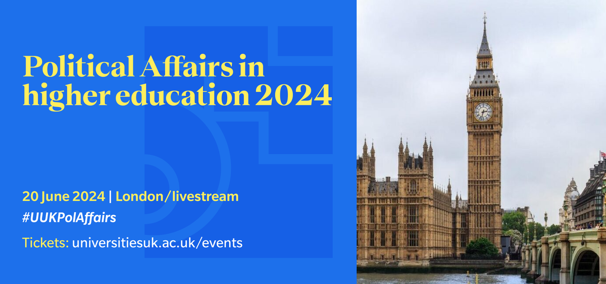🚨Act fast! Early bird discount for our #UUKPolAffairs in higher education 2024 conference ends tomorrow! Engage in exclusive #polling for the event, practical #workshops, and plenaries led by leading political and policy commentators! 👉Register here: loom.ly/XQtdKNY👈