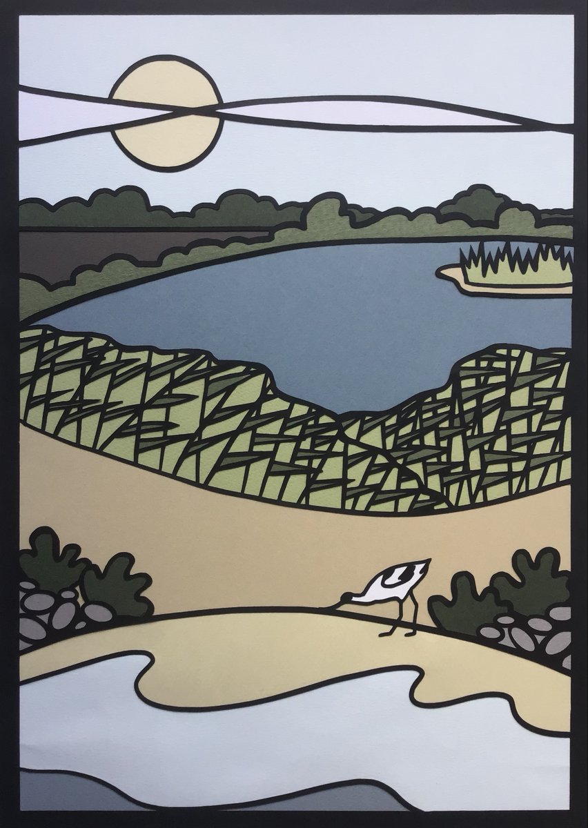 These three beautiful original paper cut paintings from Kate Faircliffe show the First Signs Of Spring, At The Waters Edge and Minsmere.  Like all our art the hours have to be put in to get the best results possible. #papercutart #beautifulartwork #seasideart #artinnature