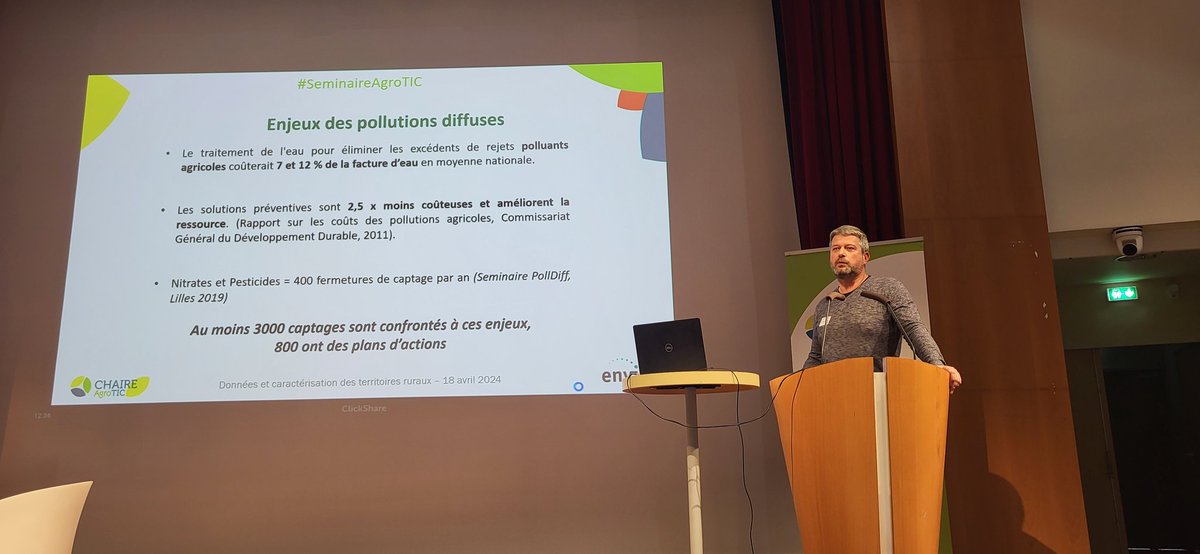Chaire AgroTIC (@chaireagrotic) on Twitter photo Laurent Bouchet d'<a href="/Envilys_AgroEnv/">Envilys</a> : "Evaluer les risques de pollutions diffuses d'origine agricole" #seminaireAgroTIC Laurent Bouchet d'<a href="/Envilys_AgroEnv/">Envilys</a> : "Evaluer les risques de pollutions diffuses d'origine agricole" #seminaireAgroTIC
