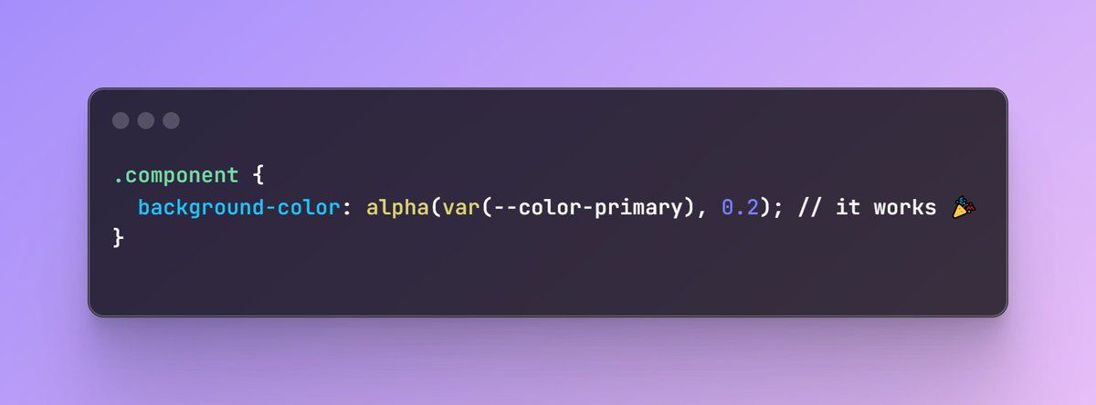In SCSS, you can set an opacity value using the alpha function: #SCSS #CSSLOVER #css