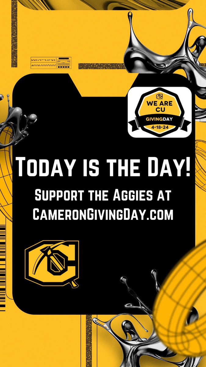 Cameron Giving Day is officially underway! Please consider financially supporting the Cameron Baseball program TODAY by going to CameronGivingDay.com and helping us achieve our goals!
