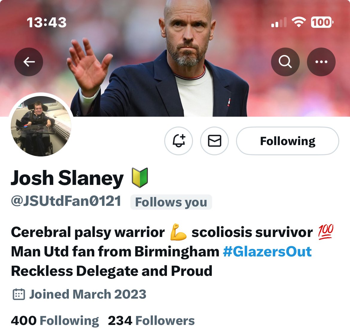 Please give this fellow Red a follow,retweets appreciated @JSUtdFan0121 Thank you 👍🏻👊🏻
