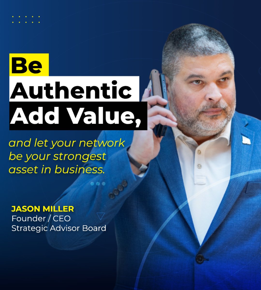 In the journey towards business excellence, let authenticity guide your actions, let value propel your endeavors, and let your network be your strongest asset. #NetworkingPower #BusinessNetworking #BusinessRelationships #AuthenticityMatters #AddingValue