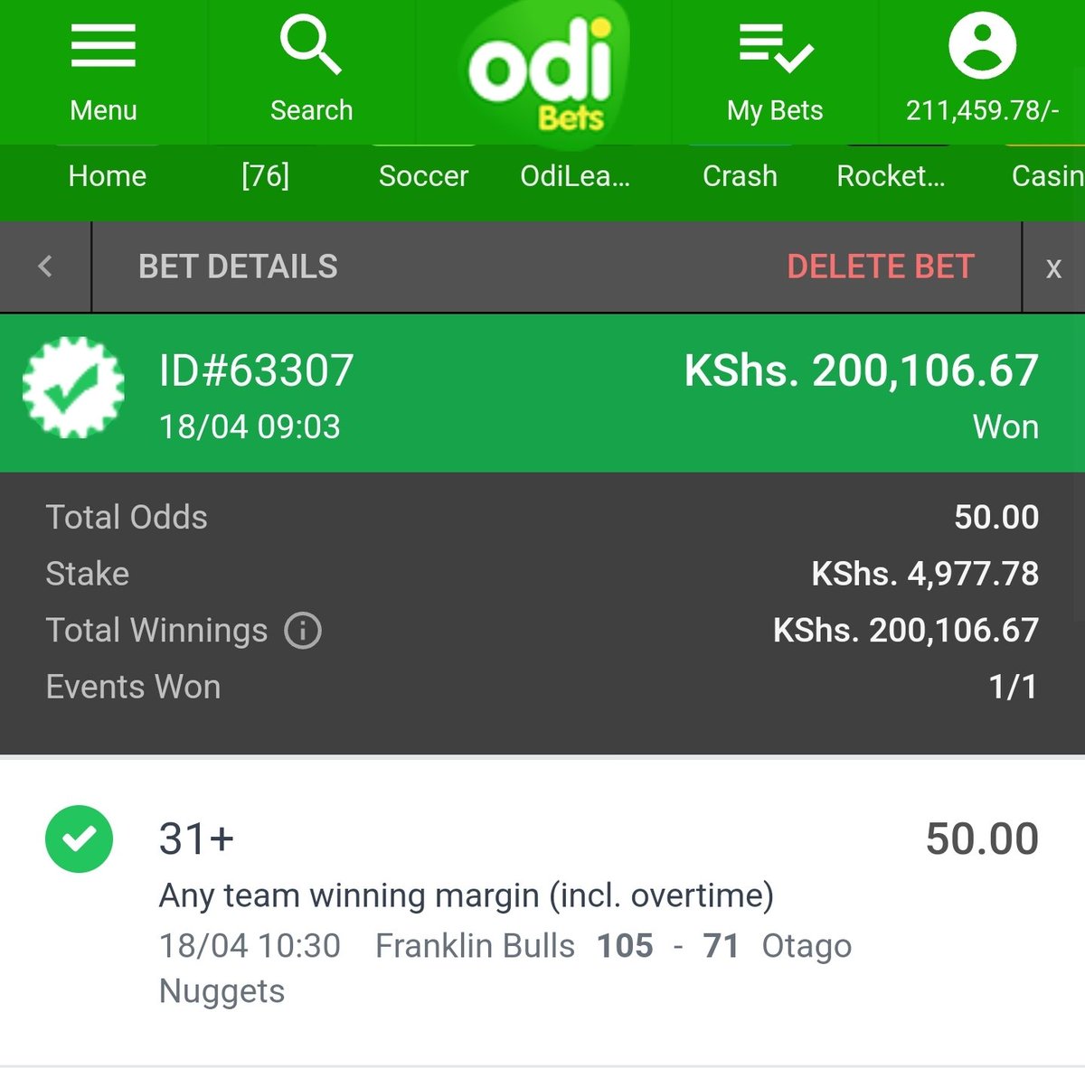 Woooon🔥🔥🔥 200k iko ndani.
Congratulations 🎊 to everyone who placed this bet..
Big wins coming✅✅ 
Retweet then Drop mpesa number now.