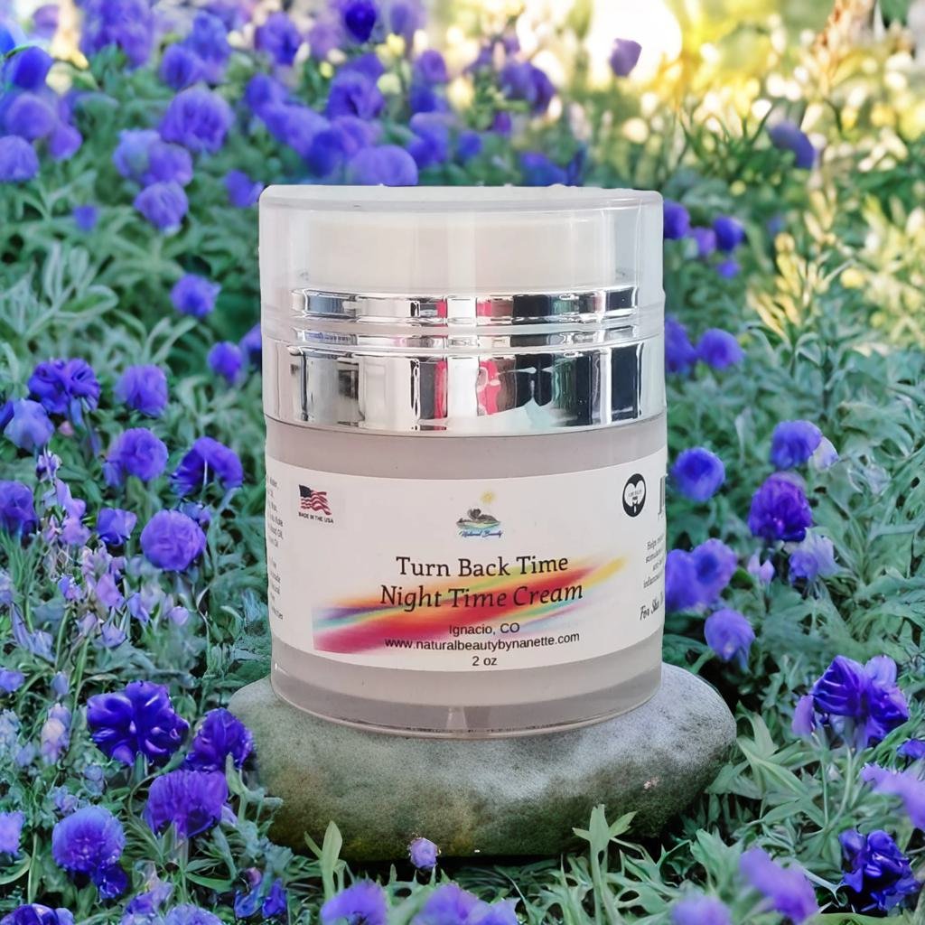 The perfect cream for night time or any time. This wonderfully rich cream soaks in quickly and goes deep to help combat those fine lines and wrinkles and helps restore collagen. Try some today! #nightcream #rich #naturalbeautybynanette