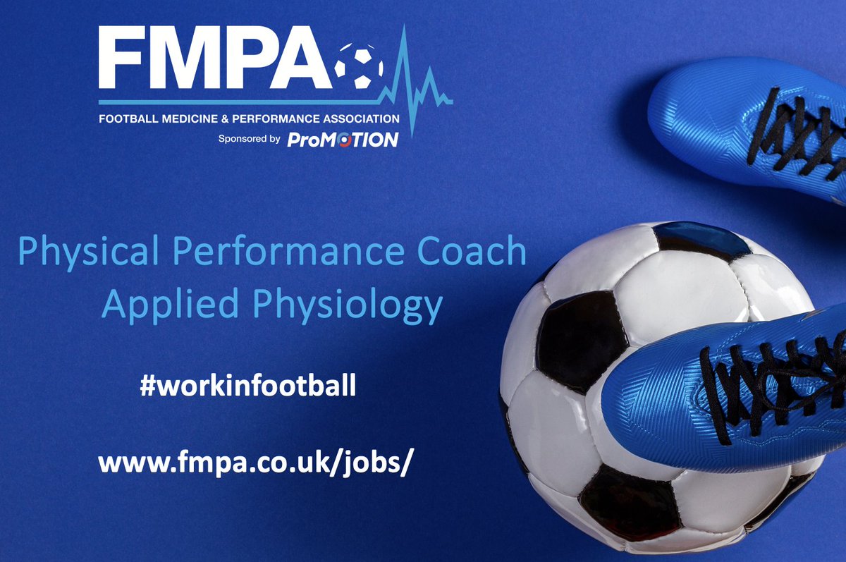 FMPA RECRUITMENT: New job just added ⚽ Physical Performance Coach - Applied Physiology #workinfootball #performancecoach #footballperformance ➡️ fmpa.co.uk/jobs/