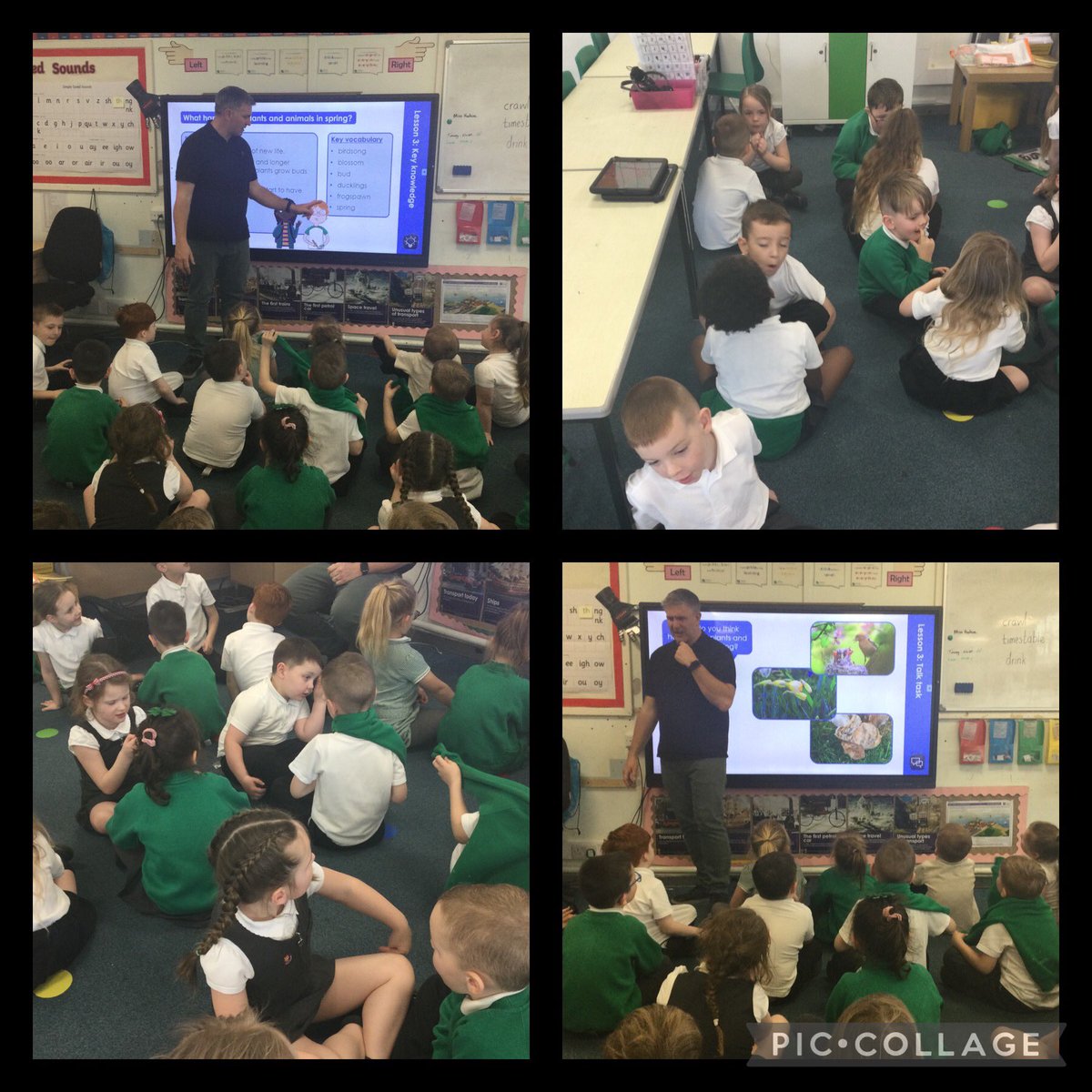 💚During a science lesson, children used ‘Turn and Talk ‘ to discuss, what happens to plants and animals in Spring?💚@CaldiPrimary @AETAcademies @HeadStart_ST @vianclark @CNicholson_Edu @Claire_Heald @Tees_Issues @MbroCouncil