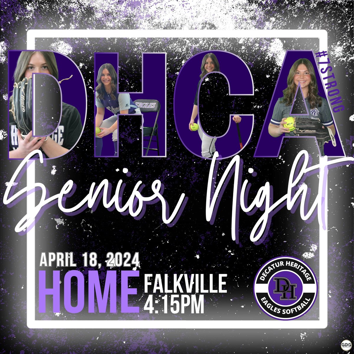 💜💜SENIOR NIGhT💜💜 Come out and support our Lady Eagles! #7STRONG 💜🦅🥎