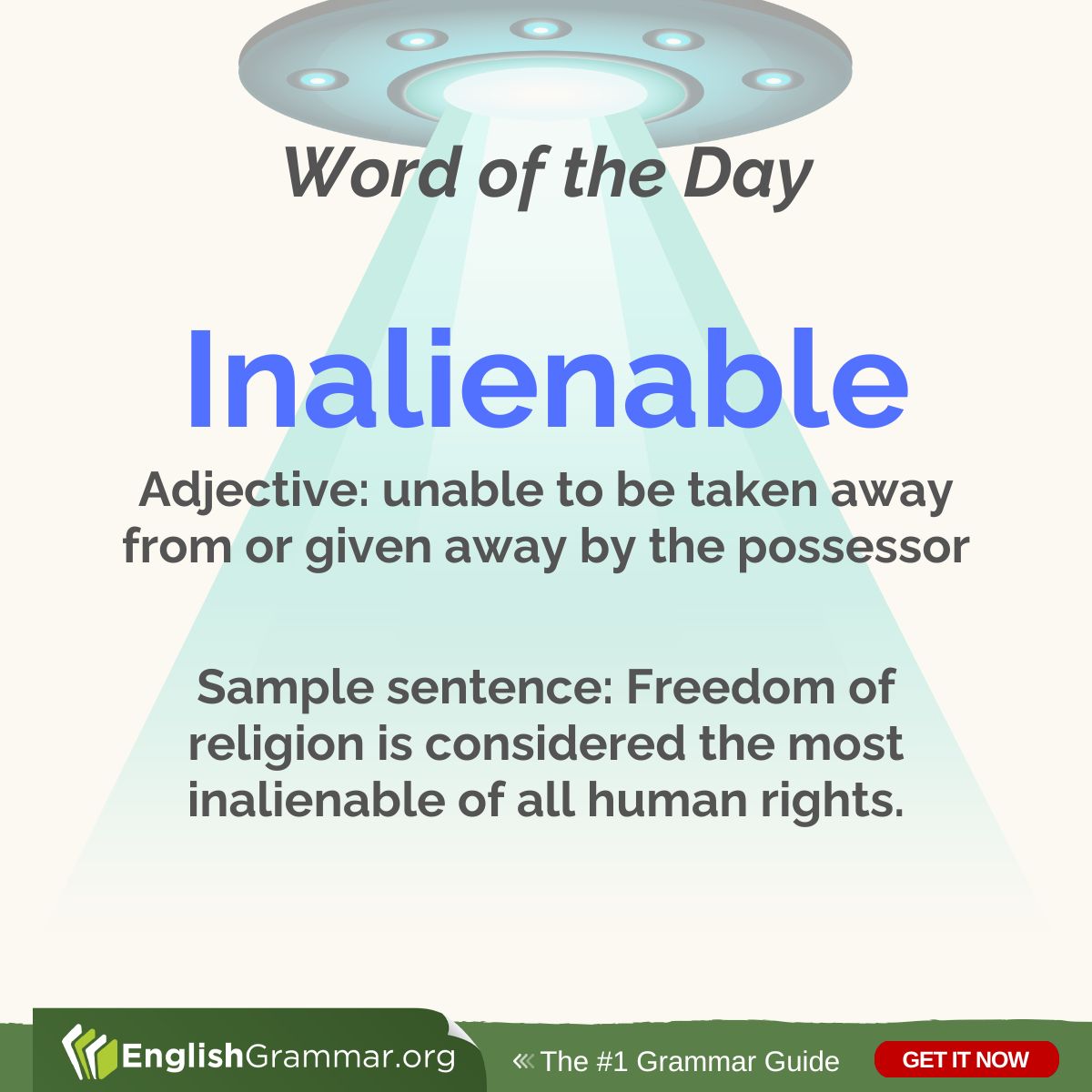 What is 'inalienable'? #vocabulary #amwriting #writing