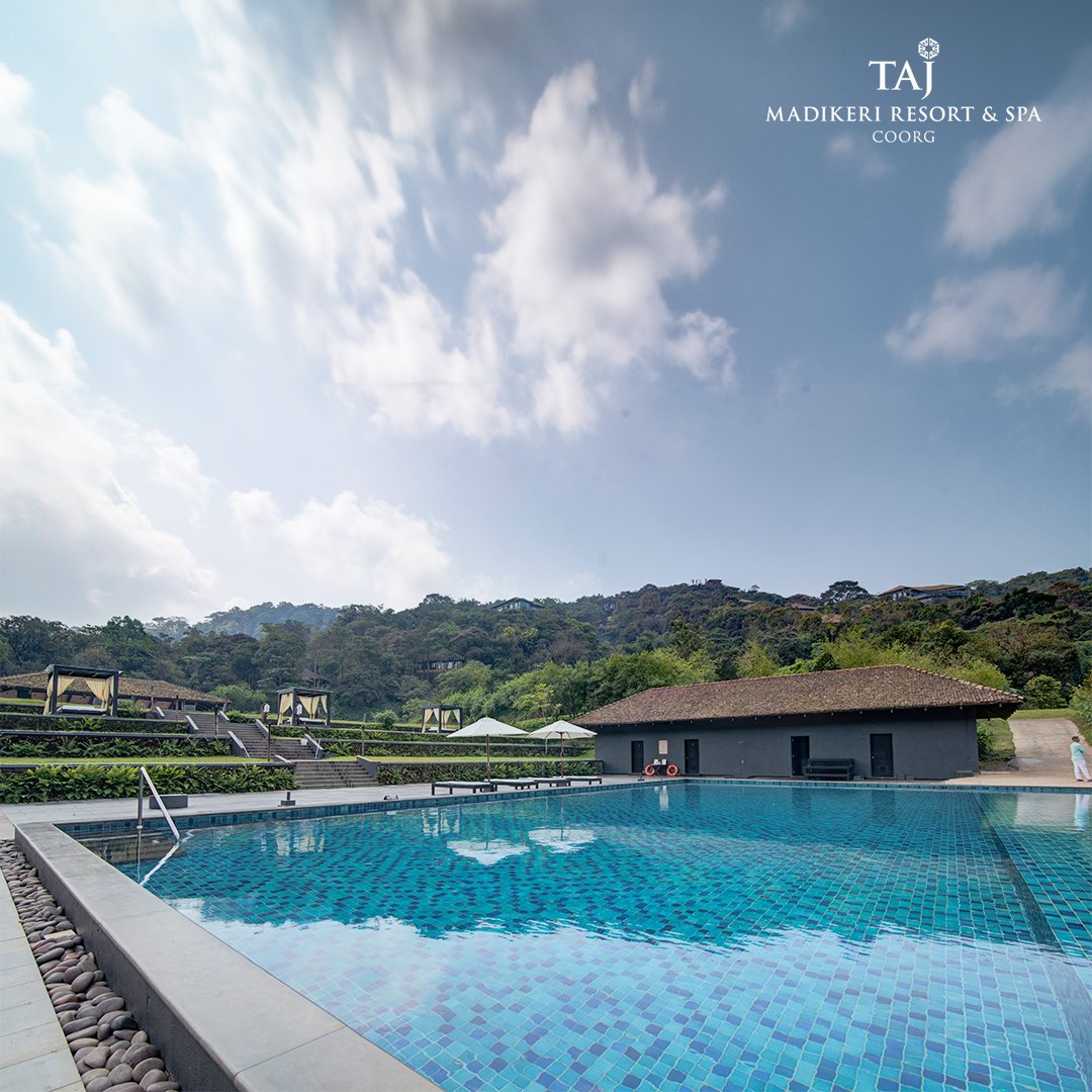 Amidst the majestic backdrop of mountain vistas, let the tranquil pool transport you to an oasis of calm and beauty.

Enquiries: +91 82722 65900

#TajMadikeri #TajHotels #Coorg #Madikeri #Karnataka #KarnatakaTourism #LuxuryHotel #Pool