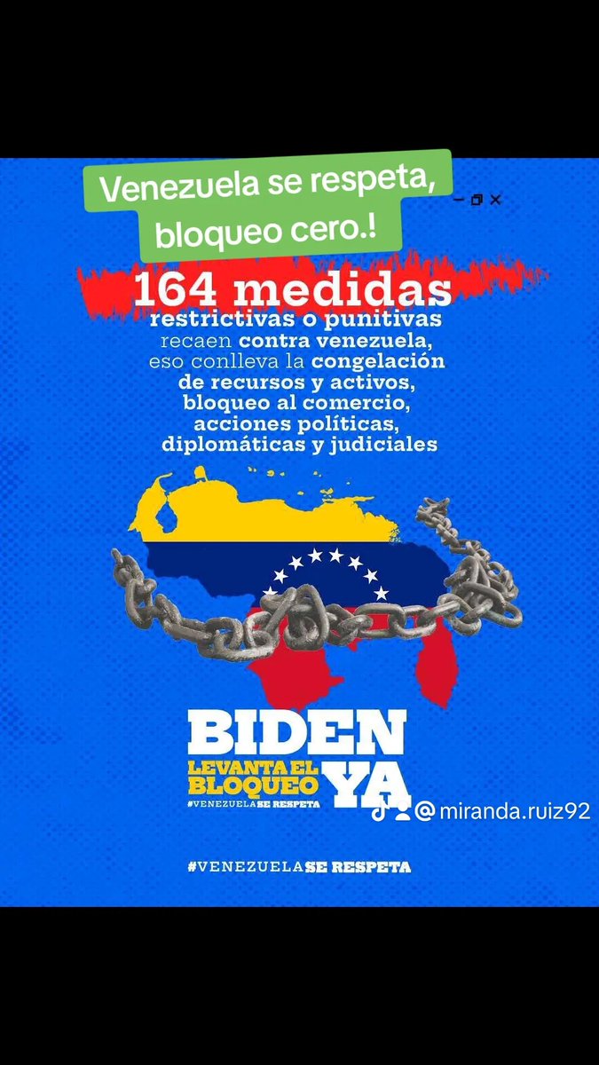 #BloqueoCero 
#VenezuelaSeRespeta 
#VenezuelaValiente 
#porlapazdelmundo