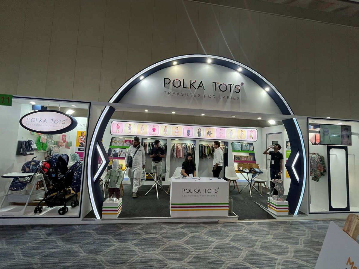 Ashil_Shah's tweet photo. Showcasing PolkaTots @CBME Mumbai! Do visit! #baby #retail #wholesale #polkatots #fashion #D2C https://t.co/U6WQRJkw4l