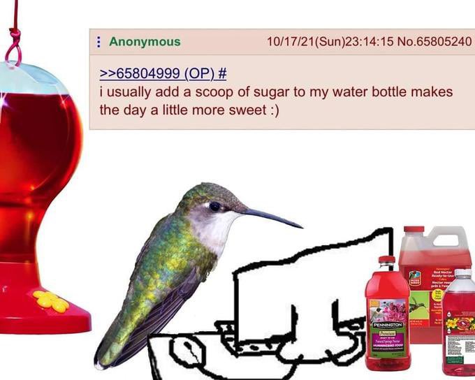 When people say they need sugar in their water to drink it