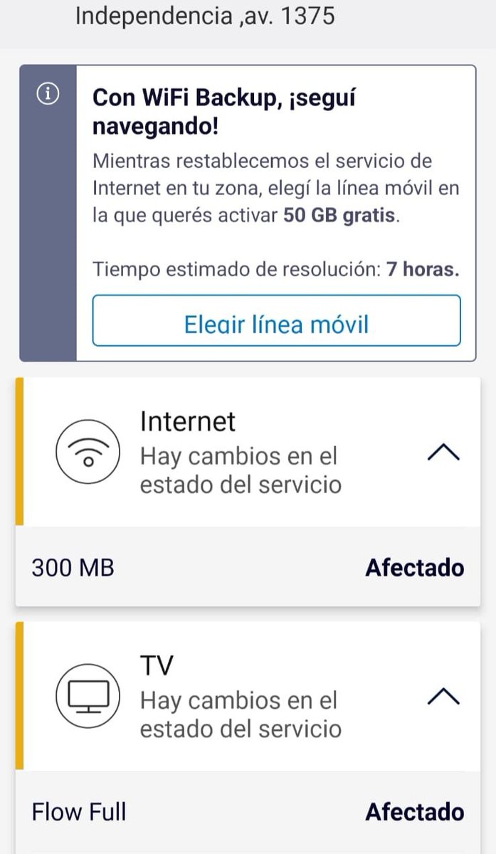 m_marcelo_V's tweet photo. @PersonalFlow_At sufrimos esto en la zona de forma normal... Pagamos caro con servicio pésimo!!! ☎️ @LuisCaputoAR @JMilei ☎️ esto es como las prepagas deberían verlo. https://t.co/tFmgTR0FQS