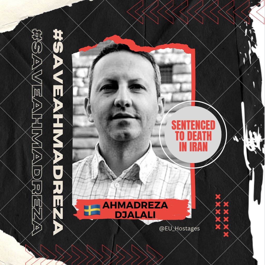 How can the 🇸🇪govt leave an innocent citizen like Ahmadreza Djalali at the mercy of the #IranianRegime? How can the #EU not use all available resources at its disposal to #SaveAhmadreza from execution &free him? @SwedishPM @Europarl_EN, it’s your duty to ACT before it’s too late!