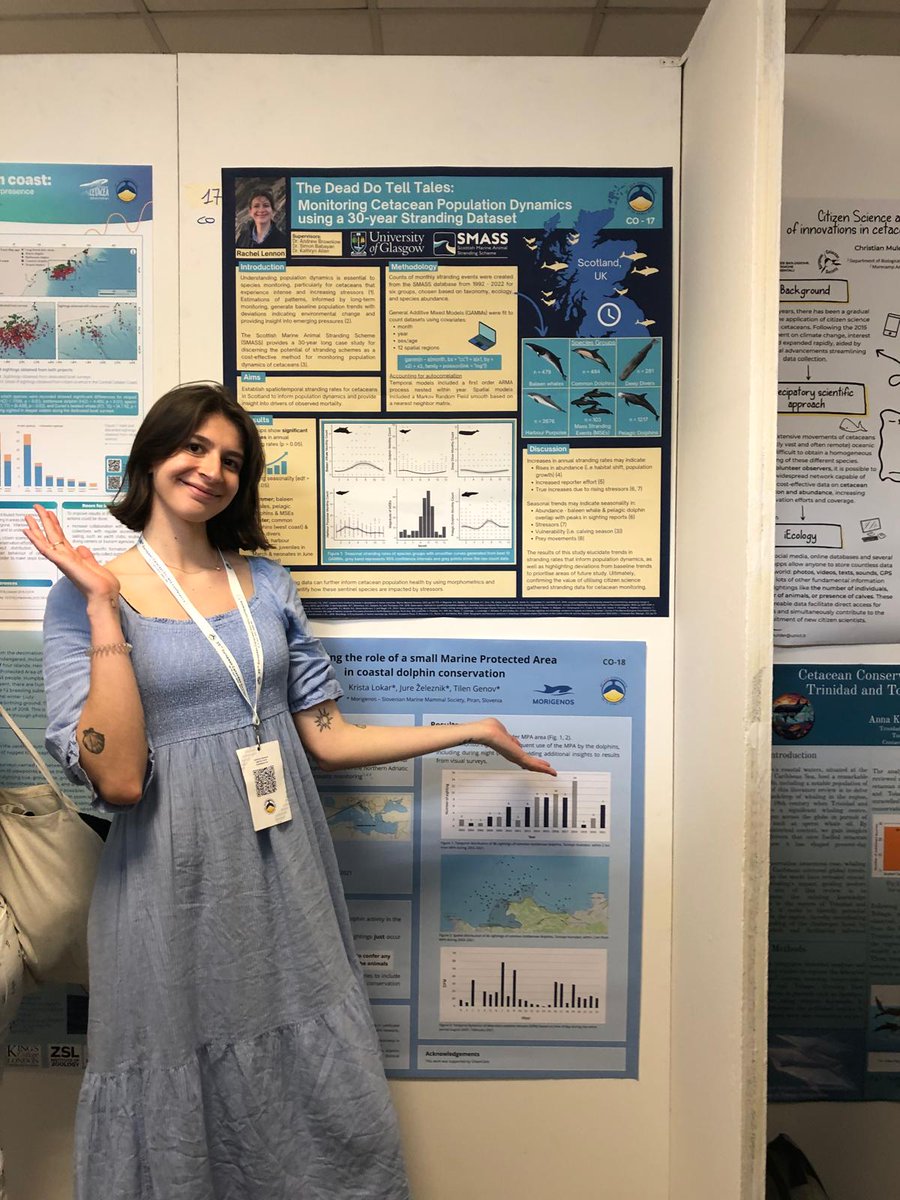 Last week we attended the @EuroCetSoc conference where we delivered a collection of workshops, posters and presentations🐳 And had a #SMASSing time catching up with colleagues & friends as well as learning about lots of amazing #cetacean research. Bring on #ECS2025! 🌞🐬🌊