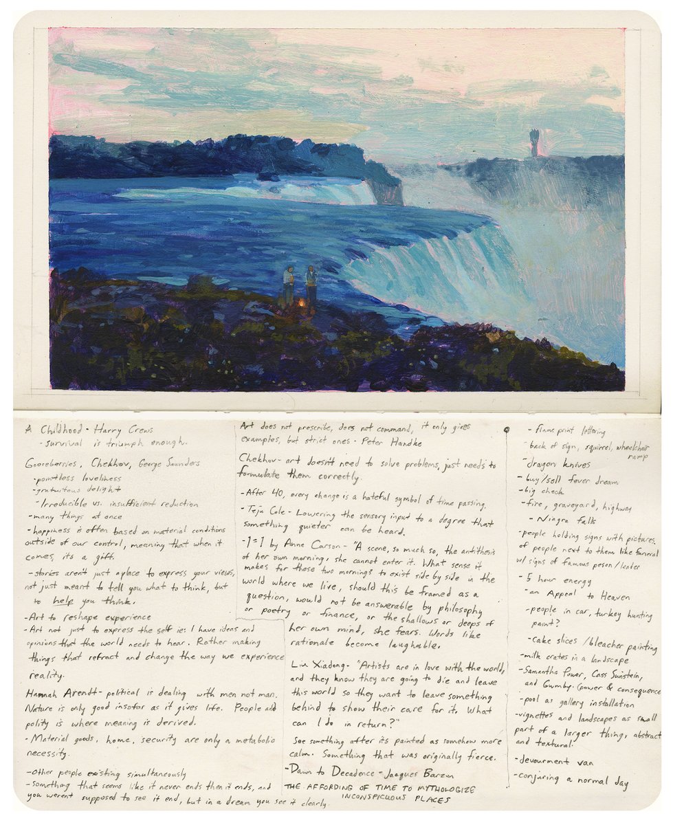 april sketchbook and book notes