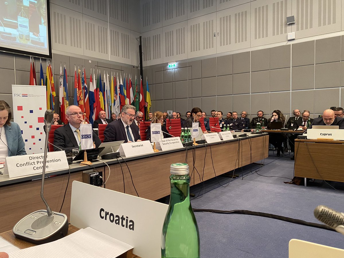 A warm welcome to 🇭🇷 ambassador Mario Horvatić and his team as #OSCE FSC-chair for 2nd trimester 2024. 🇩🇰 is looking forward to close cooperation in the #FSC troika!