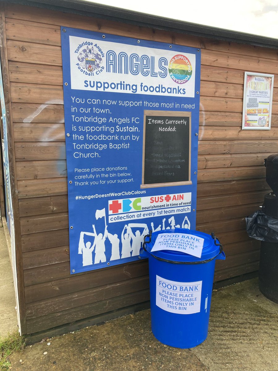 😇 | 𝗔𝗡𝗚𝗘𝗟𝗦 𝗙𝗢𝗢𝗗 𝗕𝗔𝗡𝗞

The last match of the season please donate any items of food/toiletries that you can, one last push please! The food bank is situated outside the turnstiles &amp; whilst anything is much appreciated, tinned meat &amp; fish are particularly welcome