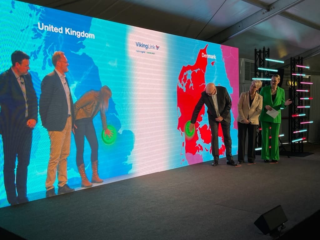 A day trip to Revsing today for the official switch on of Viking Link interconnector between DK and the UK. At 765km it is the world's longest cable interconnector, supplying 1.4m homes and building energy resilience.
