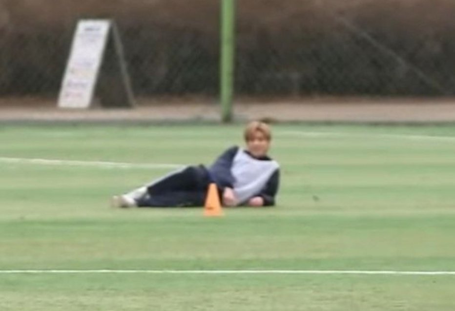 jake always chilling on the ground