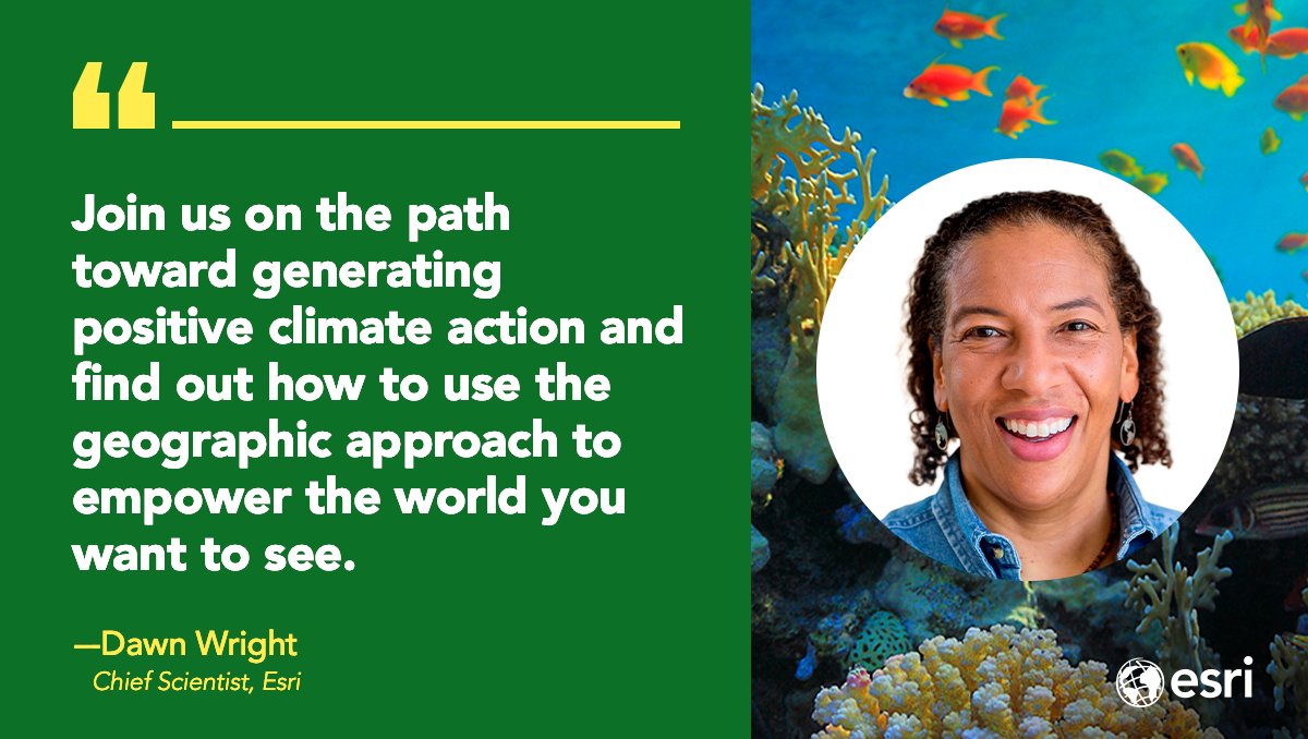 Join Esri's Chief Scientist @deepseadawn and learn how *you* can use GIS to drive positive climate action. 🌱 Free course opens on May 1. Register now: esri.social/PQLT50RgKJ9 #GIS #climateaction #climatechange #climate