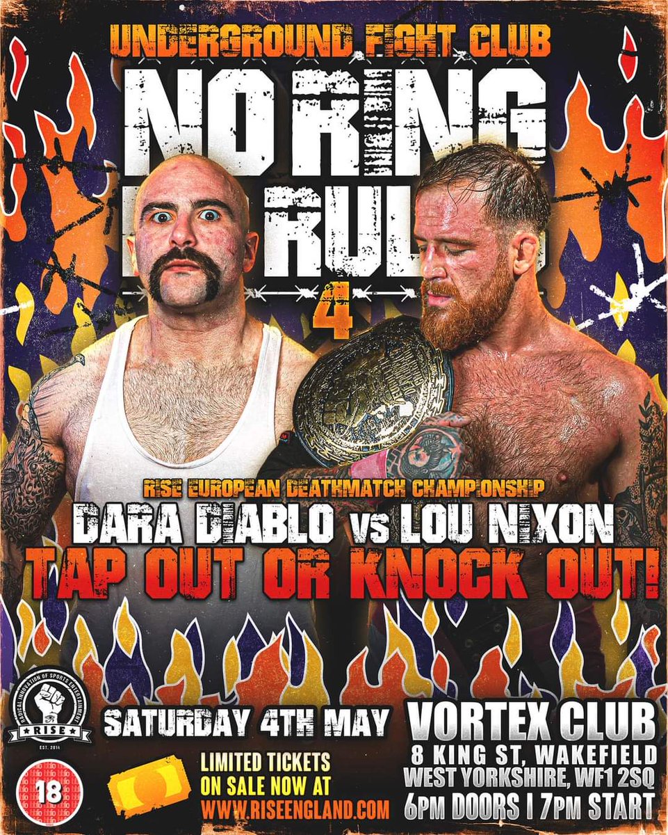 This Is currently my next show and its a no ring show, so who do you want to see me batter in Wakefield?