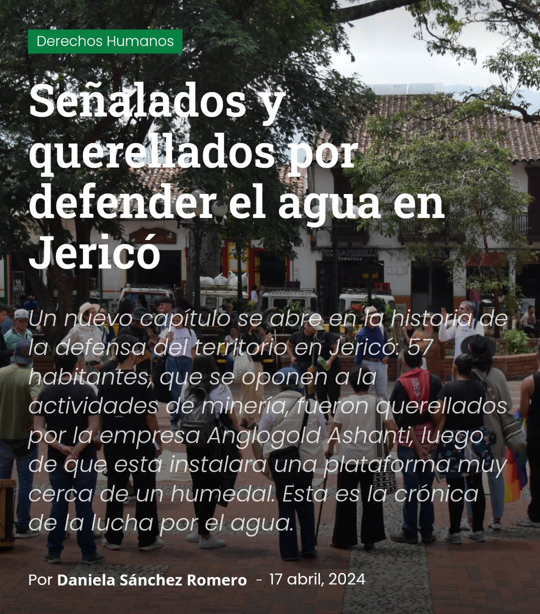 #FelizJueves para leer esta crónica de la lucha por el AGUA en Jericó Antioquia @IPCoficial @Azul_Sanchez06 @susanamuhamad @AlvaroPardo8 @jmojicaflorez #JericóSinMinería 👇 ipc.org.co/agenciadeprens…