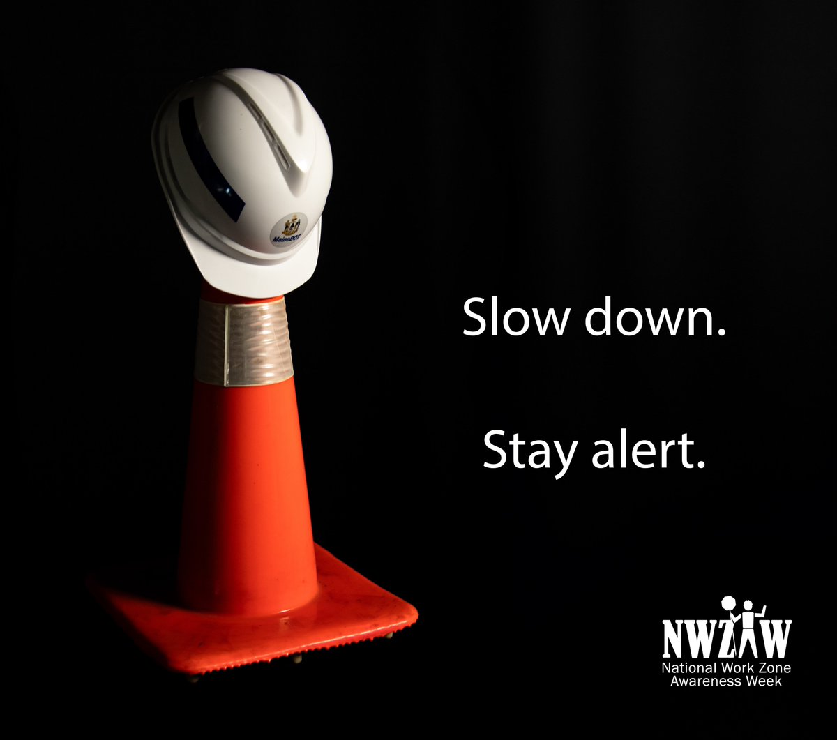 Today, we pause for a moment of silence to remember those who have lost their lives to work zone crashes. Please do your part by slowing down and staying alert while travelling in work zones. #NWZAW