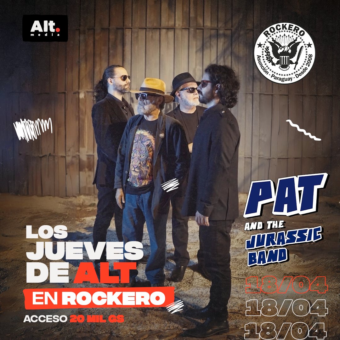 patjurassic's tweet photo. Buen día!! Nos vemos esta noche en @rockeropy !! La estampida jurásica se viene con todo 🦖🎸🔥
Jueves de @altmediapy 🦕🎶✨️
Entrada: 20.000Gs
Meet & Greet: Gratis.
Se agradece el RT, el like y opiniones agradables 🦖🦕📢🙌🏼✨️
#rockeropy #altmedia https://t.co/D1ZJJTWcnw