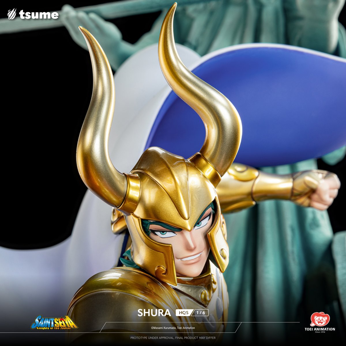 SHURA - HQS (1/6) ♑⚔️ The Capricorn Gold Saint joins the battle! Are you strong enough to defeat Excalibur? ♑ Pre-order now: tsume-art.com/shura ⚠ Limited Edition: 1000 pieces 📐 W: 48 CM D: 47 CM H: 63 CM 🚢 Q2-25 / Q4-25 ✨ License: Saint Seiya