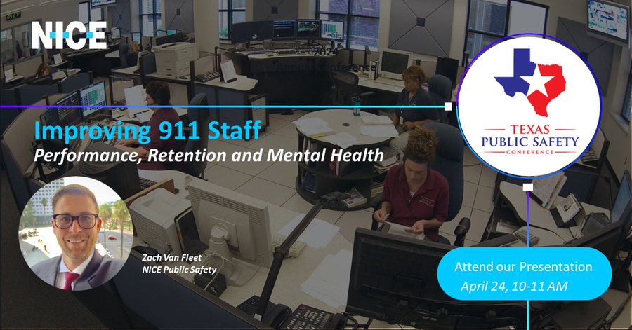 Attending the Texas Public Safety Conference? Don't miss our session on 'Improving 911 Staff Performance, Retention and Mental Health.' Learn best practices you can put in place to improve staff performance, retention and mental health in your 911 center. txpublicsafetyconference.com