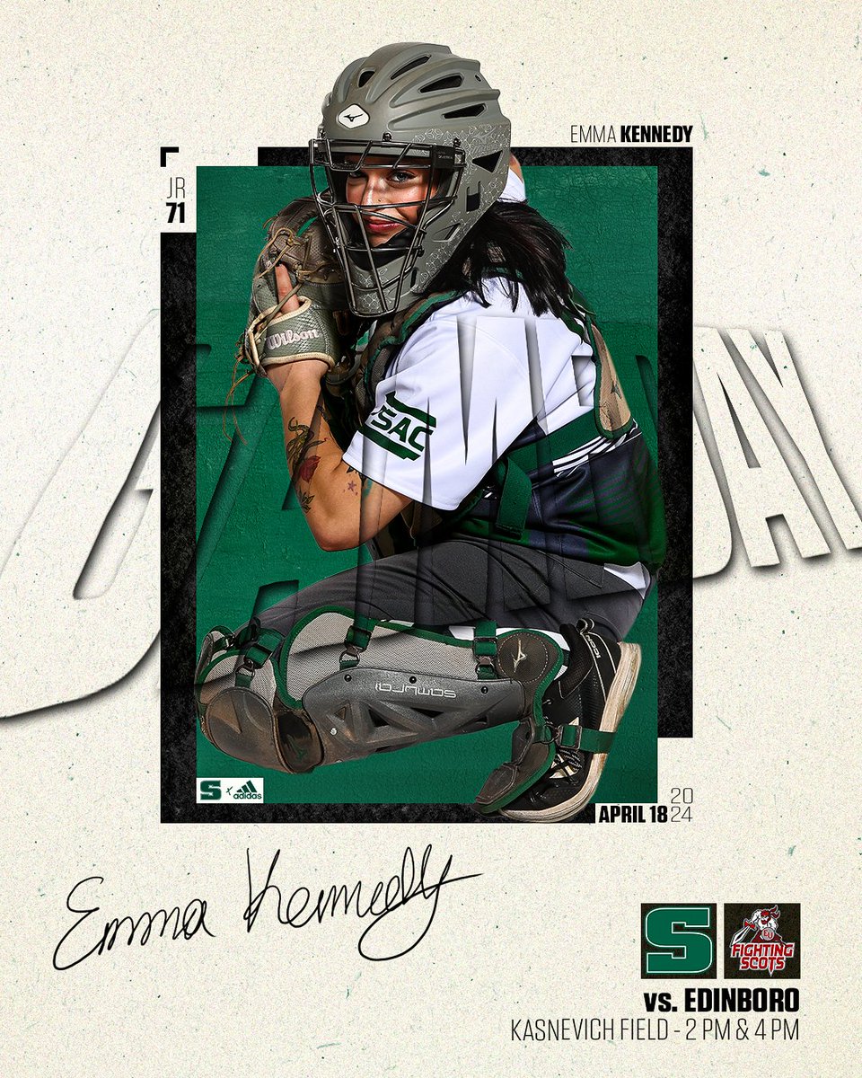 SB: Three days in a row, three doubleheaders in a row! Slippery Rock is back at it to face off with Edinboro at 2 p.m. today at Kasnevich Field! Preview 🔗 bit.ly/3vWB4m3 📺 rockathletics.com/video 📊 rockathletics.com/sidearmstats/s…
