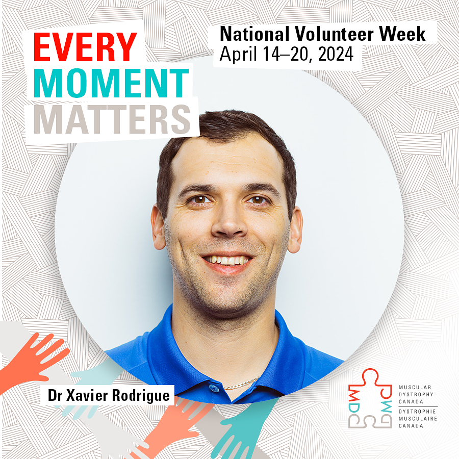 Researchers like Dr Xavier give back to the NMD community by sharing their knowledge through webinars and trainings, and consulting on research initiatives. In the last three months, researchers and clinicians gave over 350 hours to help break down barriers for the NMD community!