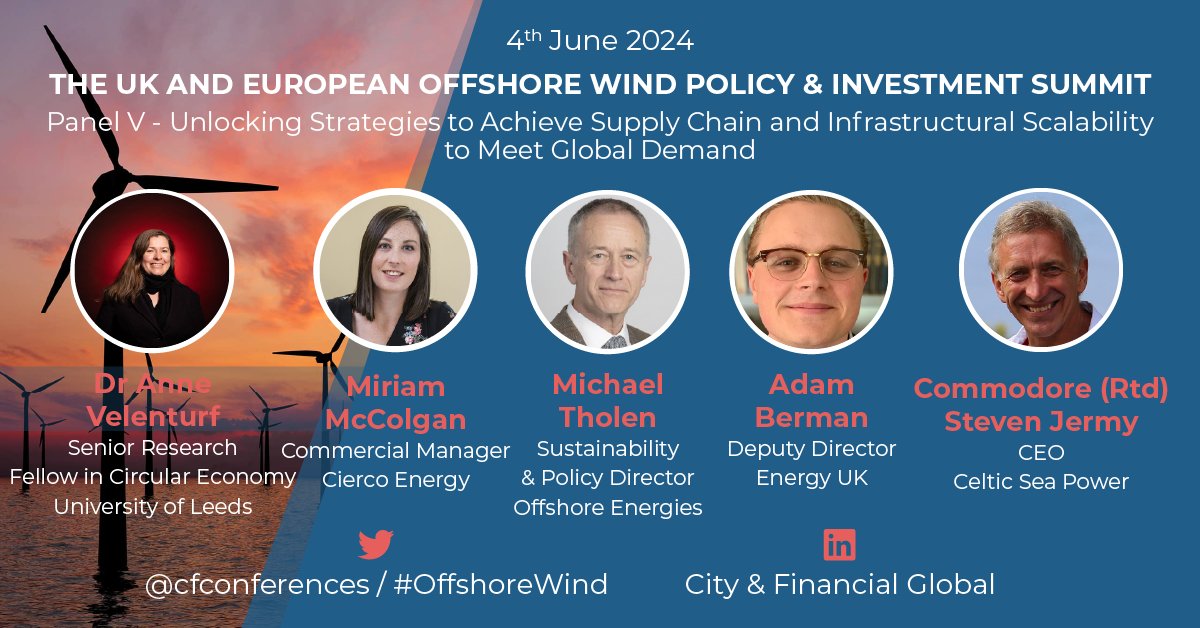 A report commissioned by the UK Govt concluded supply chain constraints threaten the UK’s goals for offshore wind. This topic will be discussed at the UK & European Offshore Wind Policy & Infrastructure Summit, London on 4th June. Book now: cityandfinancialglobal.com/uk-and-europea… #OffshoreWind