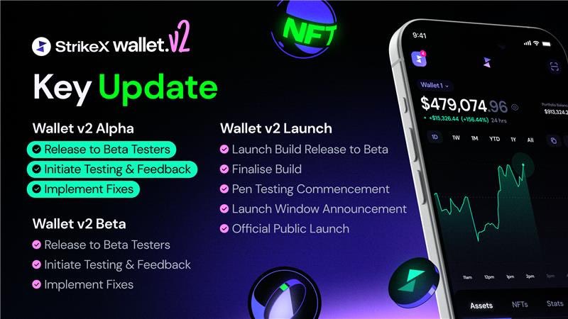 Strikex Wallet V2 🛠️ Our development team are hard at work implementing feedback ready for the next round of beta testing. The only DeFi App you’ll ever need is on its way!